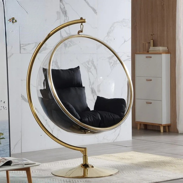 Faux leather egg online chair